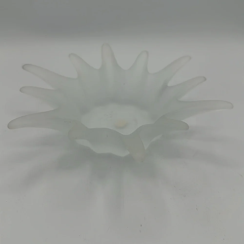 Frosted finger glass decor bowl